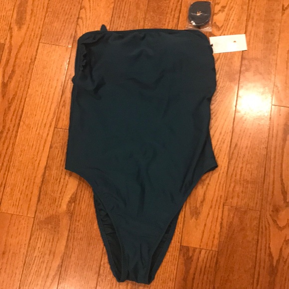 NWT  Women’s Bandeau Tie Back One Piece Swimsuit - Picture 5 of 5